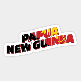 Papua New Guinea Vintage style retro souvenir Sticker